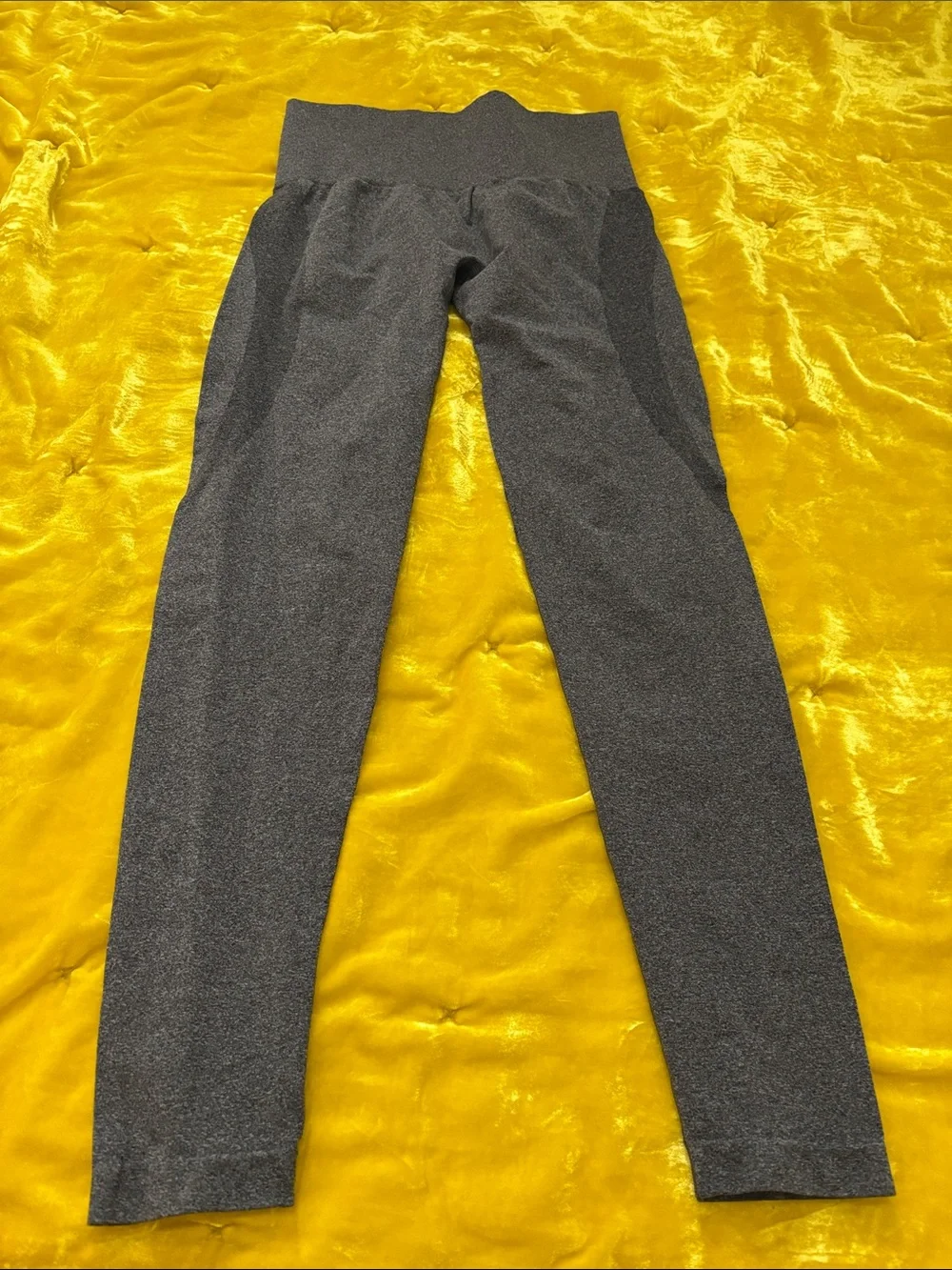 NVGTN dark grey leggings seamless athletic athleisure casual gym yoga exercise S